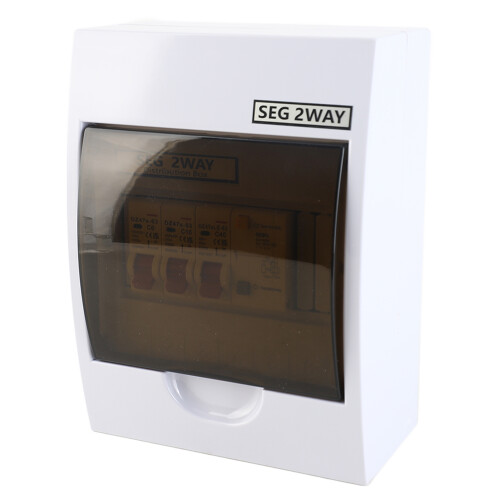 Sicherungskasten 2-Wege 40A 30mA RCD + 2 MCB 2