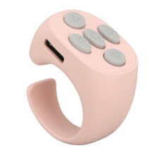 Multi Function Bluetooth Remote Ring - Pink Phone & Tablet Control