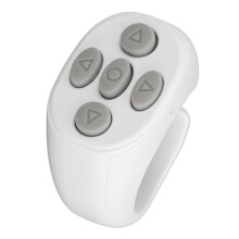 Convenient Ring Bluetooth Remote for Phone Control Photos & More White