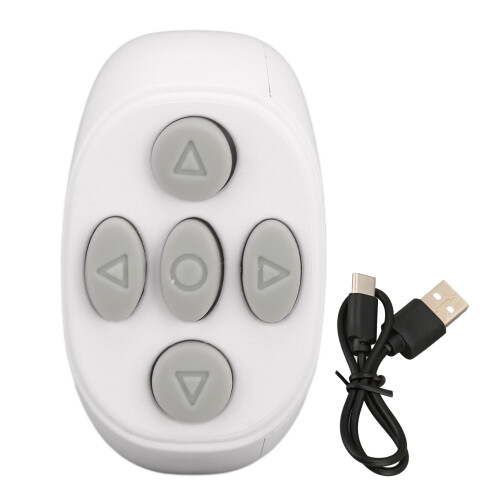Convenient Ring Bluetooth Remote for Phone Control Photos & More White 1