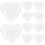 10Pcs Hjärtformade Fyllbara Plastbollar För Badbomb, Fest 4