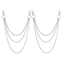 2Stk Waist Chain Silberlegierung Für Strand Casual Look
