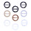 9Pcs Smidiga T-shirt Spännen Innerdiameter 3 Cm 9
