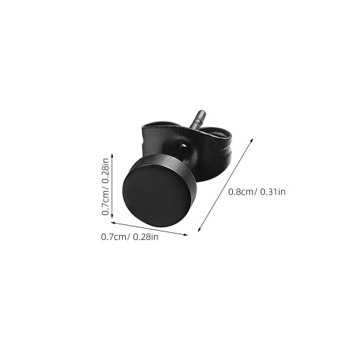 6 Par Kirurgiskt Öronpiercingar 3–8 Mm För 1