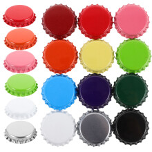 60Pcs Colorful Beer Caps Wall Art Metal Bottle Cap Iron Art Supplies