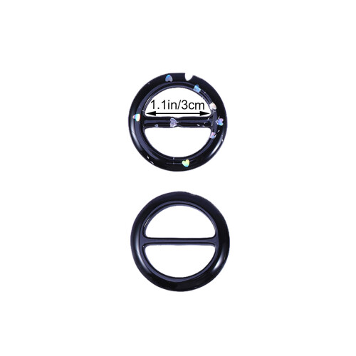 9Pcs Smidiga T-shirt Spännen Innerdiameter 3Cm 2