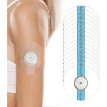 (As show, 50PCS) 10-50PACK Sensor Covers for Libre 3, Waterproof-Freestyle Adhesive Patches,Transparent