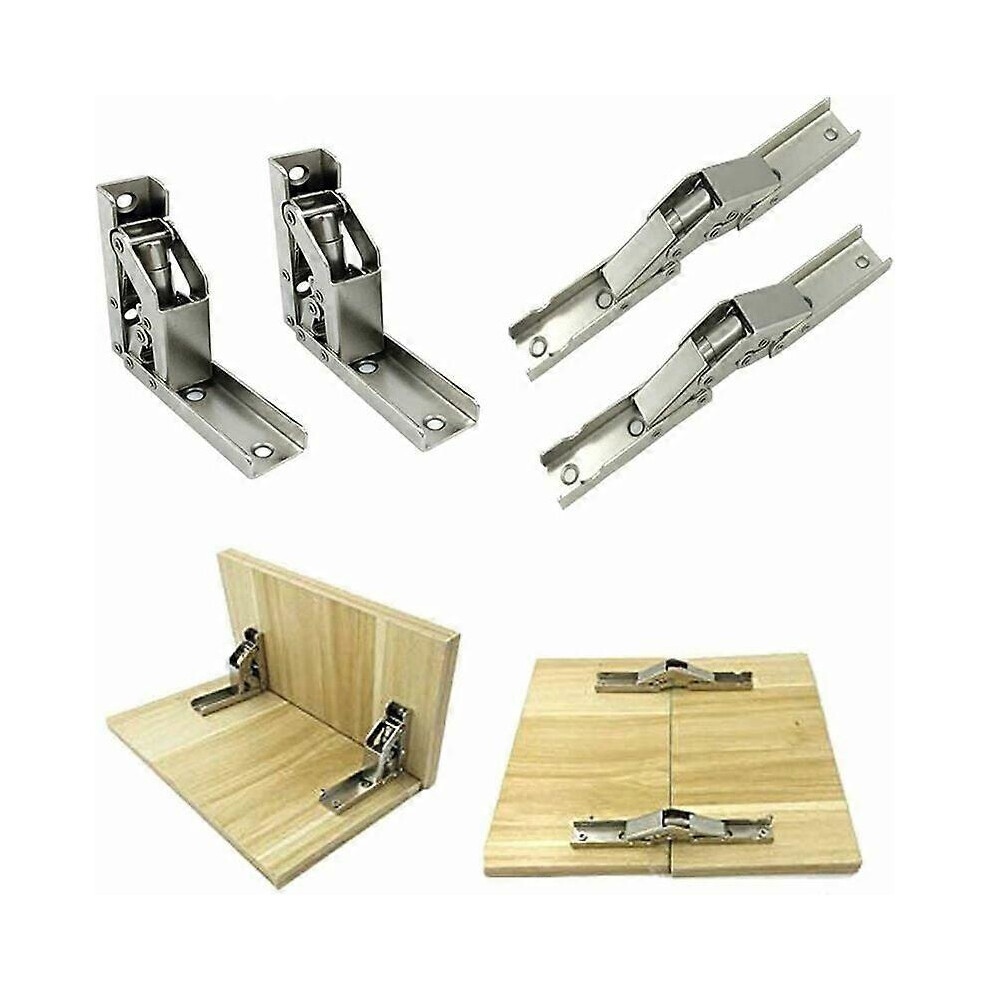 Kikidex (As Show, One Size) Set Of 4 90 Degree Hinges - Adjustable Hinges For Cupboard And Furniture Doors, Concealed In Overlay And Recessed