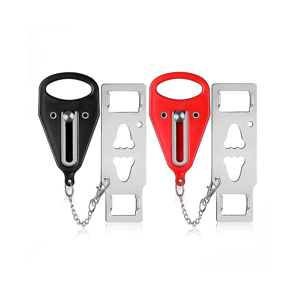 Kikidex (As Show, One Size) Portable Travel Door Lock Self-Defense Device For Home Apartment Hotel Living Room School Dormitory