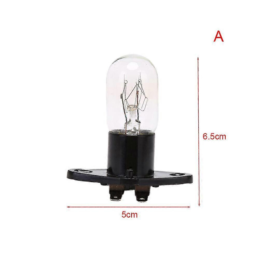 Kikidex (As Show, A) Microwave Oven Lamp Bulb Base Design 230V 20W Replacement With Lampholder Light