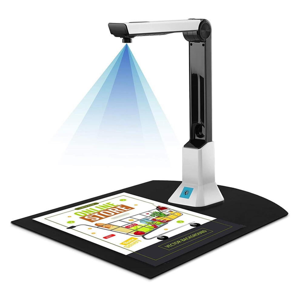 Portable 10 Mega-Pixel High Definition Book Scanner A4 Capture Size Document Camera File Recognition School Business 9067246427368