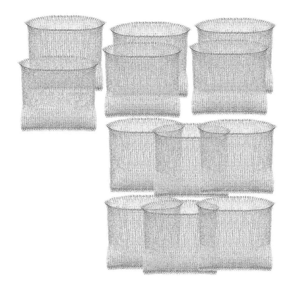Kikidex (As Show, One Size) Plant Root Guard Baskets Wire Basket Mole And Vole Mesh Wire Baskets For Garden Pots Underground Root (12 Pcs, 3 Gallon)