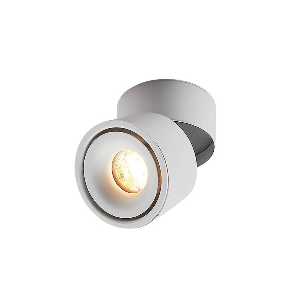 Kikidex (As Show, One Size) Surface Mounted Spot Led Ceiling Home Adjustable Angle Store Commercial Track Ing Down Light