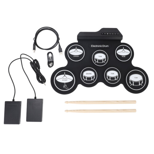 Handroll-E-Drum, tragbares USB-E-Drum-Pad,