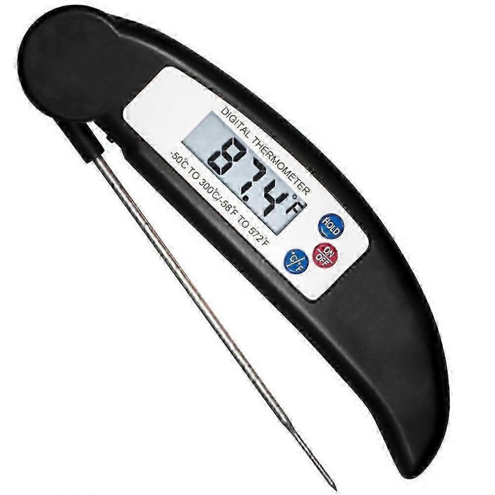 Kikidex (As Show, ) Digital Thermometer Food Meat Cooking Termometer Kitchen Tools Bbq Grill Smoker Black