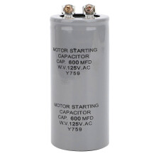 (As show, One size) CD60 600MFD 125VAC Motor Starting Running Capacitor 43x102mm