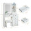 Vanity Desk Dressing Table with LED Lighted Mirror 8