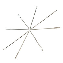 100St Silver Tailnål För 11Ct Tyg Cross Stitch 3,6Cm