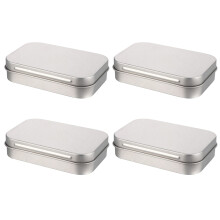 4Stk Kleine Blechdose Mit Deckel USB Stift Lagerungsbox