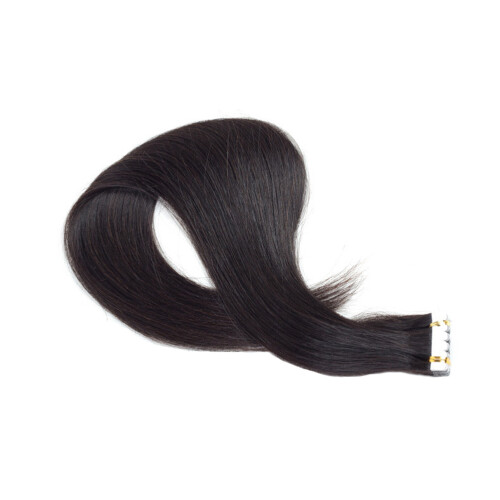 Human Hair Extensions Schwarz Echthaar Für Volumen