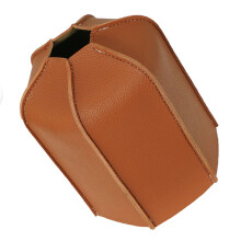 Funda de cuero PU para tanque de gas 450g 11,5x14,5cm negro