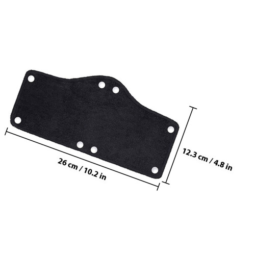6Pcs Reusable Hard Hat Sweatband Black Polyester Sweat-Absorbing Bands 1