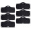 6Pcs Reusable Hard Hat Sweatband Black Polyester Sweat-Absorbing Bands 10