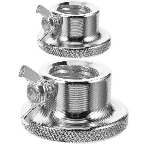 2St 2,5 Cm Dubbellås Hållare Gjutjärn För (Silver) 1