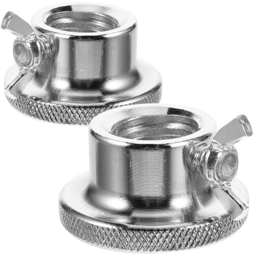 2St 2,5 Cm Dubbellås Hållare Gjutjärn För (Silver) 2