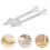 2 Stycken Aluminiumlegering Bagekon Behållare Smördegsspruta 9