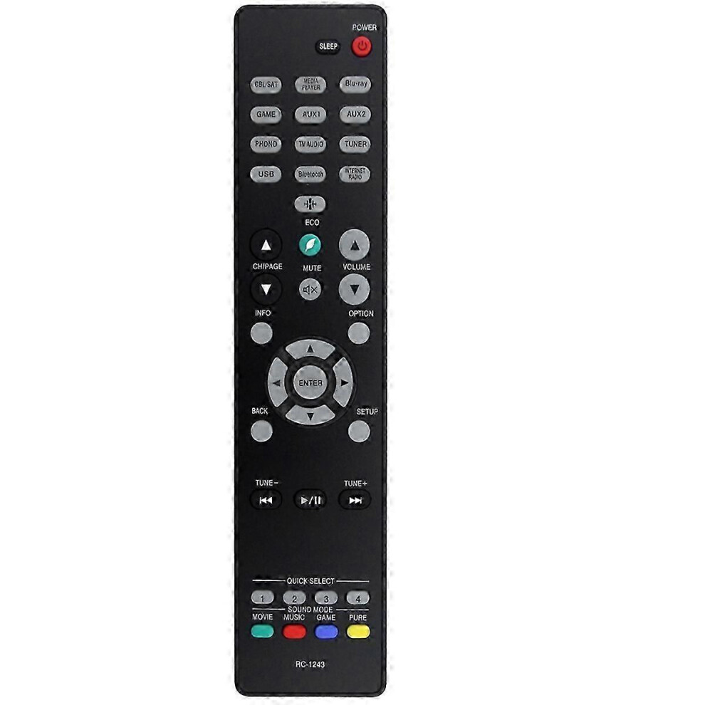 Kikidex (As Show, One Size) Replace Rc-1243 Remote Control For Rc-1243 Audio/Video Receiver