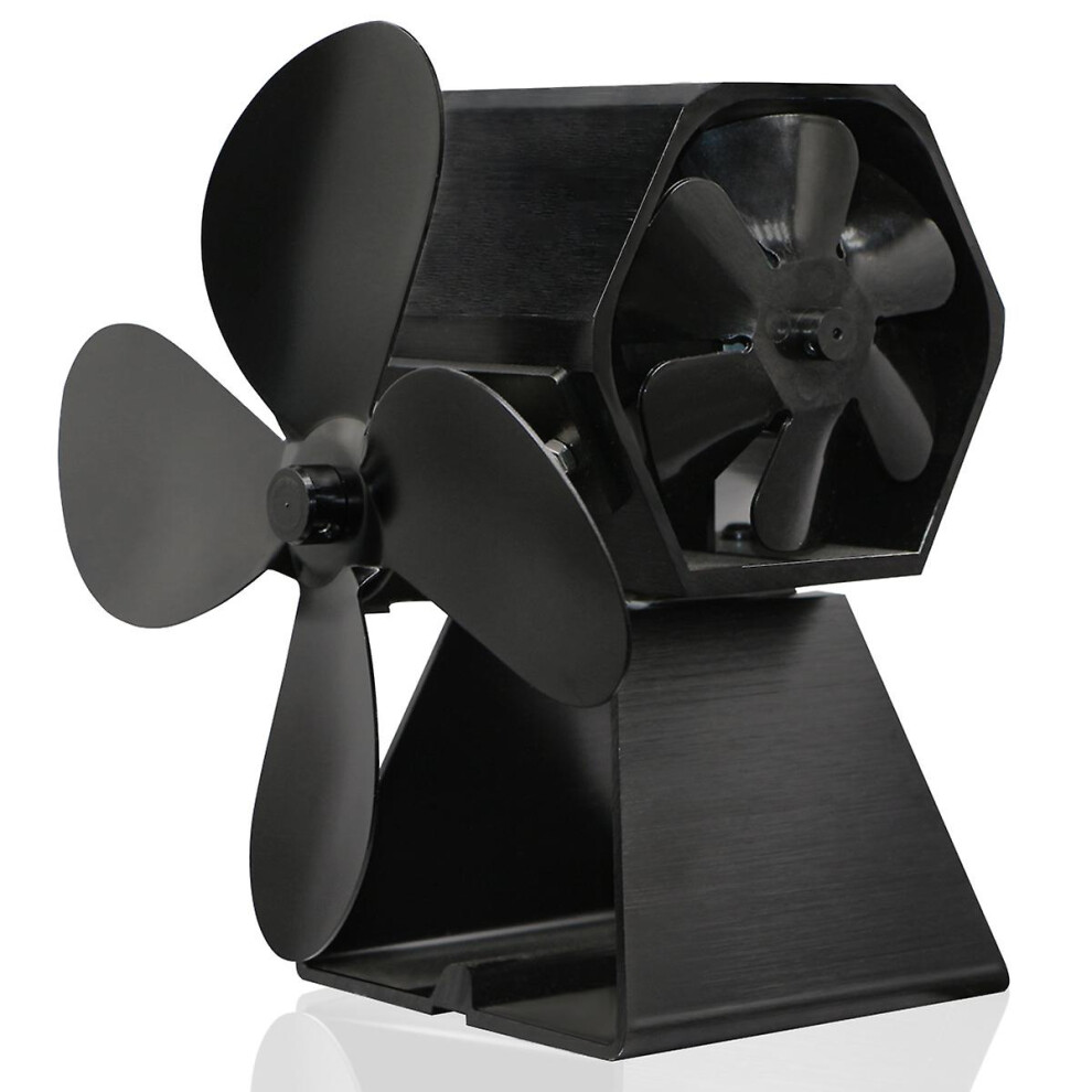 Kikidex (As Show, One Size) Fireplace Fan, Wood-Burning Thermal Fan, Quiet Design, Suitable For Household Ecological Heat Circulation -181419Cm