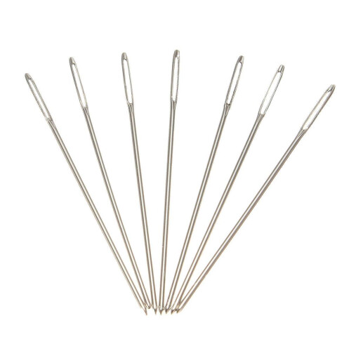 100St Silver Tail För 11Ct Broderityg Cross Stitch 3,6Cm 1