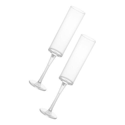 2 Stycken Klarplast Champagneglas För Bröllop Fest Tacksägelse