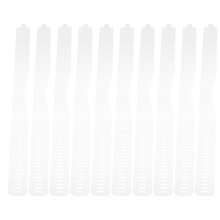 100Pcs Skjortkragestavar Hållbara (Transparent)