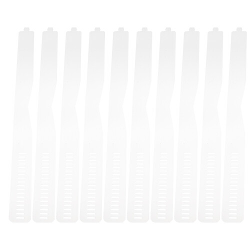 100Pcs Skjortkragestavar Hållbara (Transparent)