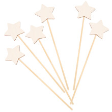 6Pcs Fairy Trollerstavar För Barns Födelsedagsfest