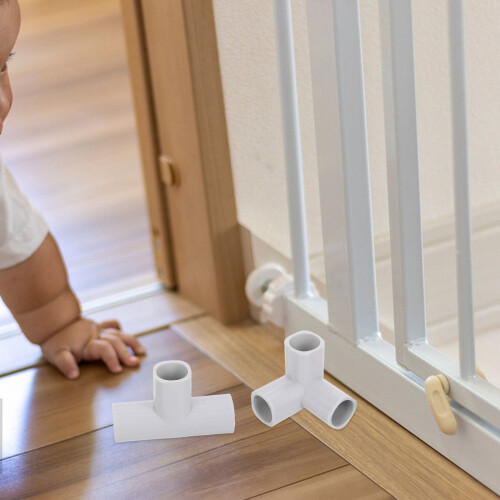 6 Pcs Spelstängsel -Vägs Rörkoppling Hörnadapter 2
