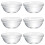 6Pcs Pudding Gelé Skålar Dessertbehållare Transparent 6