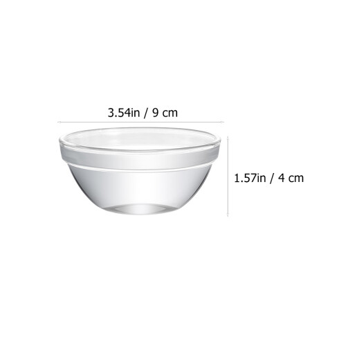 6Pcs Pudding Gelé Skålar Dessertbehållare Transparent 1