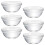 6Pcs Pudding Gelé Skålar Dessertbehållare Transparent 10