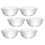 6Pcs Pudding Gelé Skålar Dessertbehållare Transparent 11