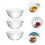 6Pcs Pudding Gelé Skålar Dessertbehållare Transparent 3