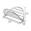 Stainless Steel Taco Rack Burritos Ställ För 2