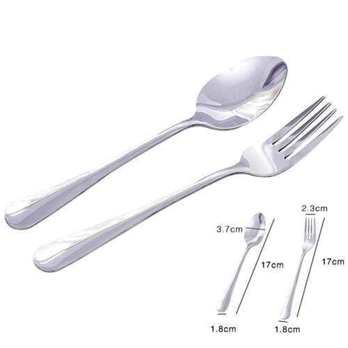 6Pcs Barnbestick I Rostfritt Sked För Småbarn 1
