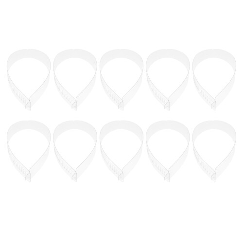 100Pcs Skjortkragestavar Hållbara (Transparent) 1