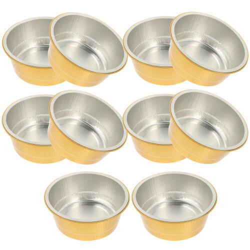 10Pcs Aluminiumfolie Tårtdiskar För Camping Matförvaring