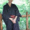 En Styck Klassiskt Samurai Kimono I Bälte För 2