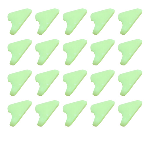 20Pcs Fluorescerande Tältrep Spännlås Triangulärt