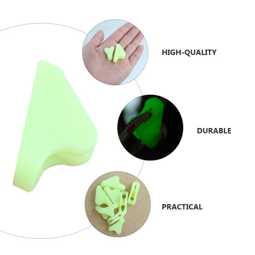 20Pcs Fluorescerande Tältrep Spännlås Triangulärt 2